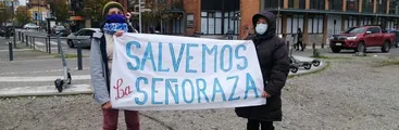 Agrupaciones llegan a Concepción exigiendo paralizar obras que destruyen humedal "La Señoraza" de Laja