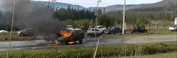 Fuertes enfrentamientos entre Carabineros y comuneros mapuches se producen en Cañete en marco de la huelga de hambre