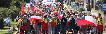 Trabajadores/as forestales exigen mejoras laborales ante intendente y empresa Arauco