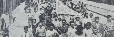 La histórica marcha en defensa del ramal ferroviario Arauco-Carampangue realizada en enero de 1964