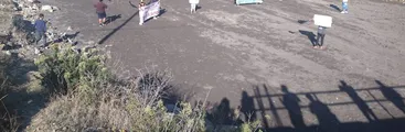 Comunidad de Lenga se manifiesta por grave sequía que afecta a Humedal Lenga en Santuario Península de Hualpén