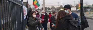 Docentes de SLEP Gabriela Mistral se movilizan por la protección de salud de sí y de la comunidad