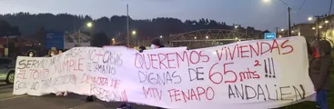 "65 metros cuadrados y viviendas dignas para nuestras familias": Comités de FENAPO se movilizaron en el Gran Concepción