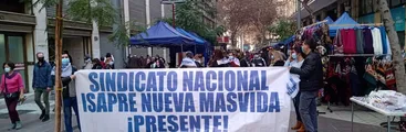 Sindicato de Isapre Nueva Mas Vida se movilizó a nivel nacional contra intransigencia de la empresa y su negativa a negociar
