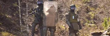 Imágenes de la represión policial y la resistencia pewenche al desalojo del Lof Rañilwenü en Alto Biobío
