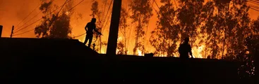 Declaran alerta roja para Yumbel por incendio forestal