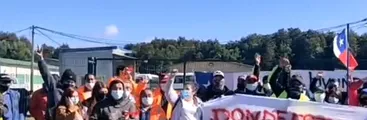 Trabajadores del proyecto puente Chacao comenzaron huelga por mejoras salariales, alimentación y seguridad