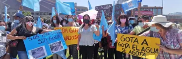 Mas de mil familias de Sta. Juana viven con 50 litros de agua al día: Alcaldesa denunció "abandono sostenido por parte del Estado"