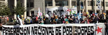 Marcha de pobladoras/es recorrió Concepción exigiendo derecho a vivienda y para despedir a Piñera