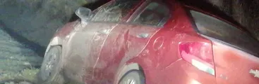 Hielo en la calzada: Bajas temperaturas provocan varios accidentes de tránsito en el sur de Chile