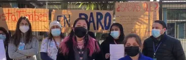 Funcionarios/as de la Atención Primaria de Salud de Talcahuano se movilizan por precarias condiciones de trabajo en dispositivos del CESFAM Los Cerros