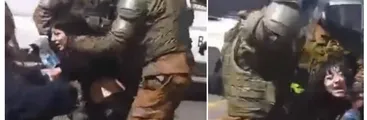 Menores de edad apaleados y detenidos deja embestida de Carabineros durante manifestación secundaria en Santiago