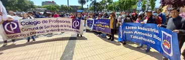 Por eventuales despidos masivos en Talcahuano: Docentes del Gran Concepción apoyaron segunda marcha contra plan de educación municipal