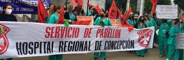 Funcionarios paralizados del Hospital Regional responden al presidente del Colegio Médico del Biobío