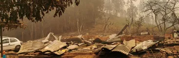 El 50% de las viviendas en zonas rurales fueron destruidas por incendio en Santa Juana: revisa como puedes ayudar