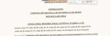 Corporación del GORE Biobío pagará unos $250 millones a empresa de agua de Israel por consultoría que entrega información sensible sobre el vital elemento