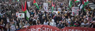 Sindicatos catalanes llaman a paralizar en solidaridad con Palestina este 7 de febrero
