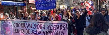 Probladoras y pobladores de San Antonio se moviliza contra el desalojo