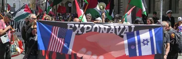 Marcha contra la Exponaval y en solidaridad con el pueblo palestino se desarrolló en Valparaíso
