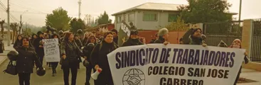 Colegio San José de Cabrero: Sindicato cumple 4 días de huelga exigiendo reajuste salarial y mejora de infraestructura del recinto