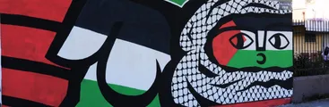 Desde Lorenzo Arenas a Palestina: mural de PLA levanta la voz por la dignidad y la resistencia