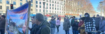 Pobladores de Curanilahue protestan en Concepción contra próximo desalojo de 3 mil familias
