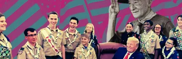 A lo vieja escuela: Scouts se rinden a los pies de Trump