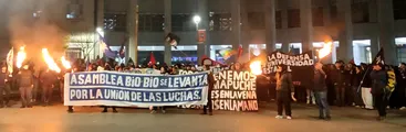 Marcha contra recortes sociales de Kast y avance extractivista en el Biobío recorrió Concepción