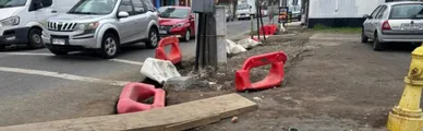 Desastre en veredas de Concepción, una empresa que abandona las obras y la insólita respuesta de la Municipalidad