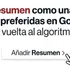 Elige Resumen como una de tus fuentes preferidas en Google (y dale la vuelta al algoritmo)