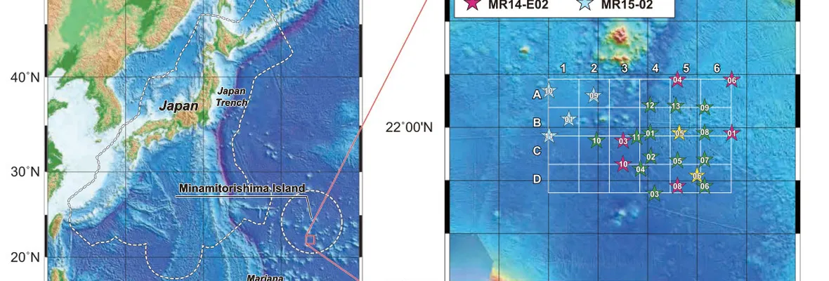Reportan gran potencial en depósitos submarinos de tierras raras en el Pacífico noroeste