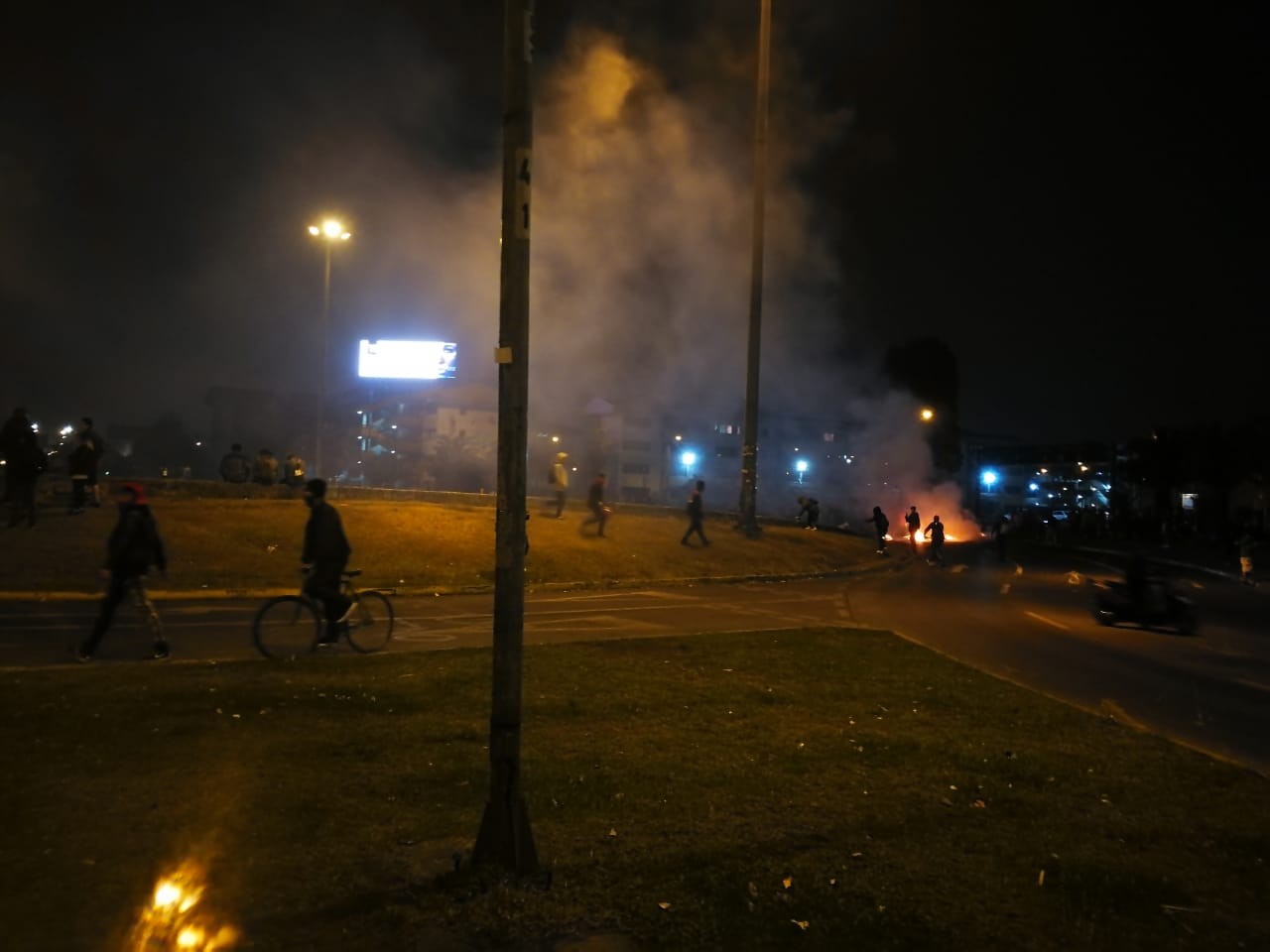 protesta en centro penquista