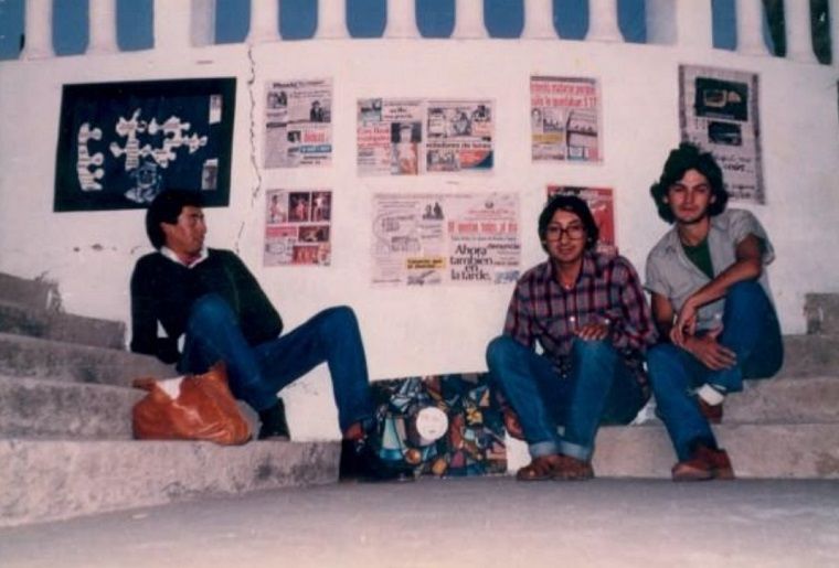 Egor Mardones, Juan Bustos (Pisan) y Nelson Villagrán 