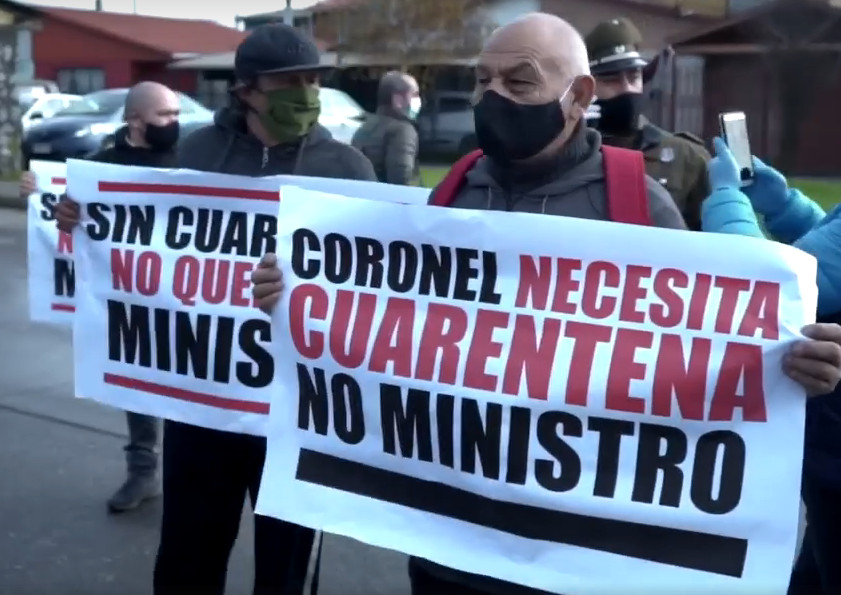 Vecinos de Coronel Cuarentena contagios Covid