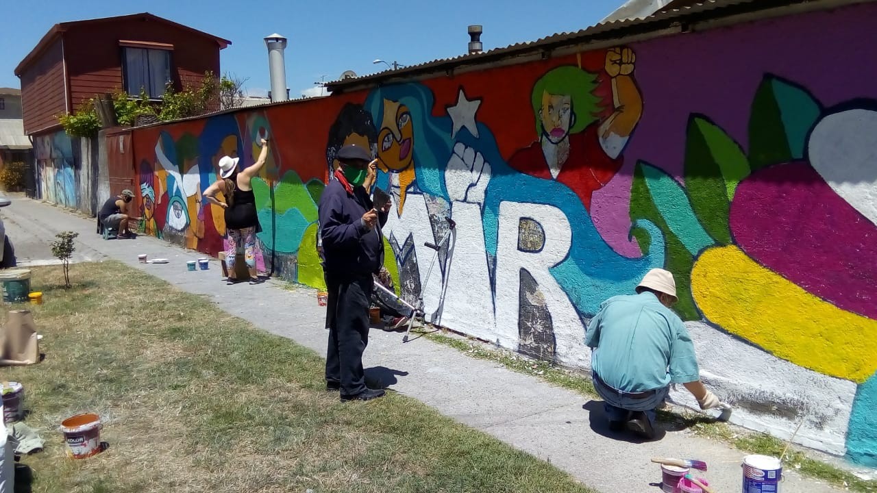 mural en honor a Luciano Aedo