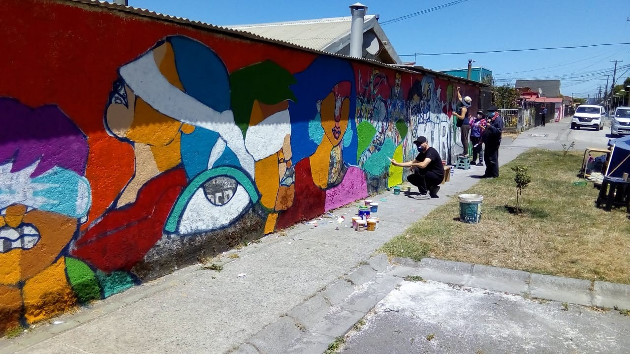 mural en honor a Luciano Aedo
