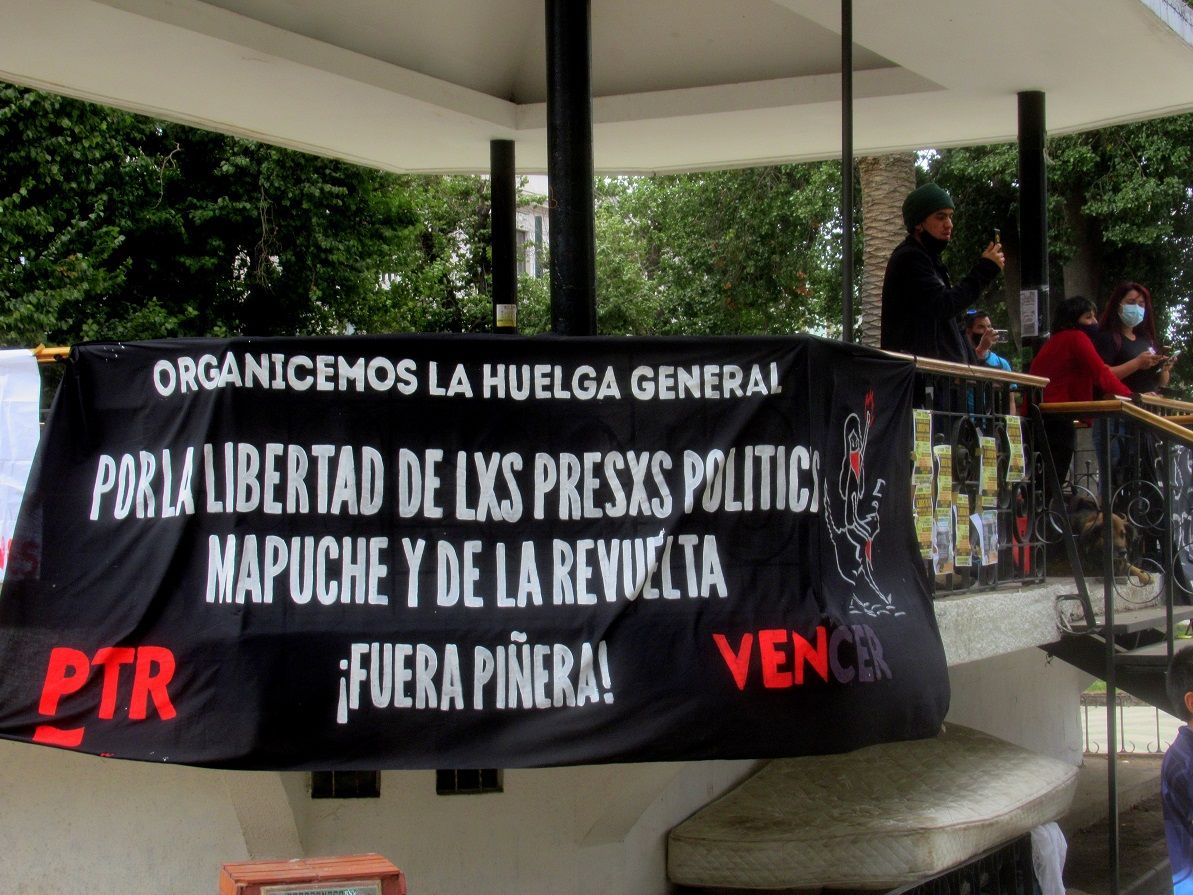 En Valparaiso continúan las movilizaciones por la libertad de los y las presas políticas