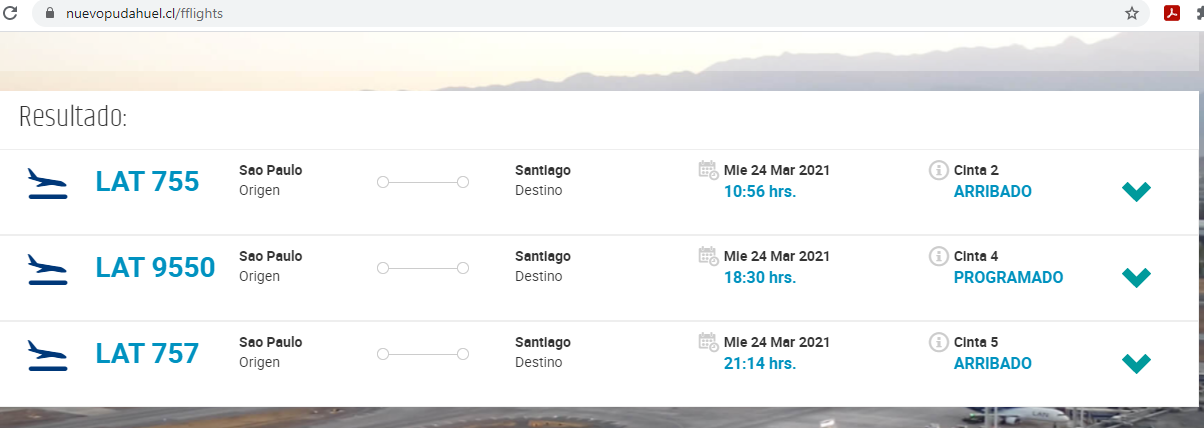 Vuelos desde Brasil