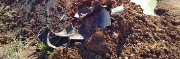 Con retroexcavadora destruyeron tubería y provocaron "vertiente de caca" hacia el río Andalién en Concepción