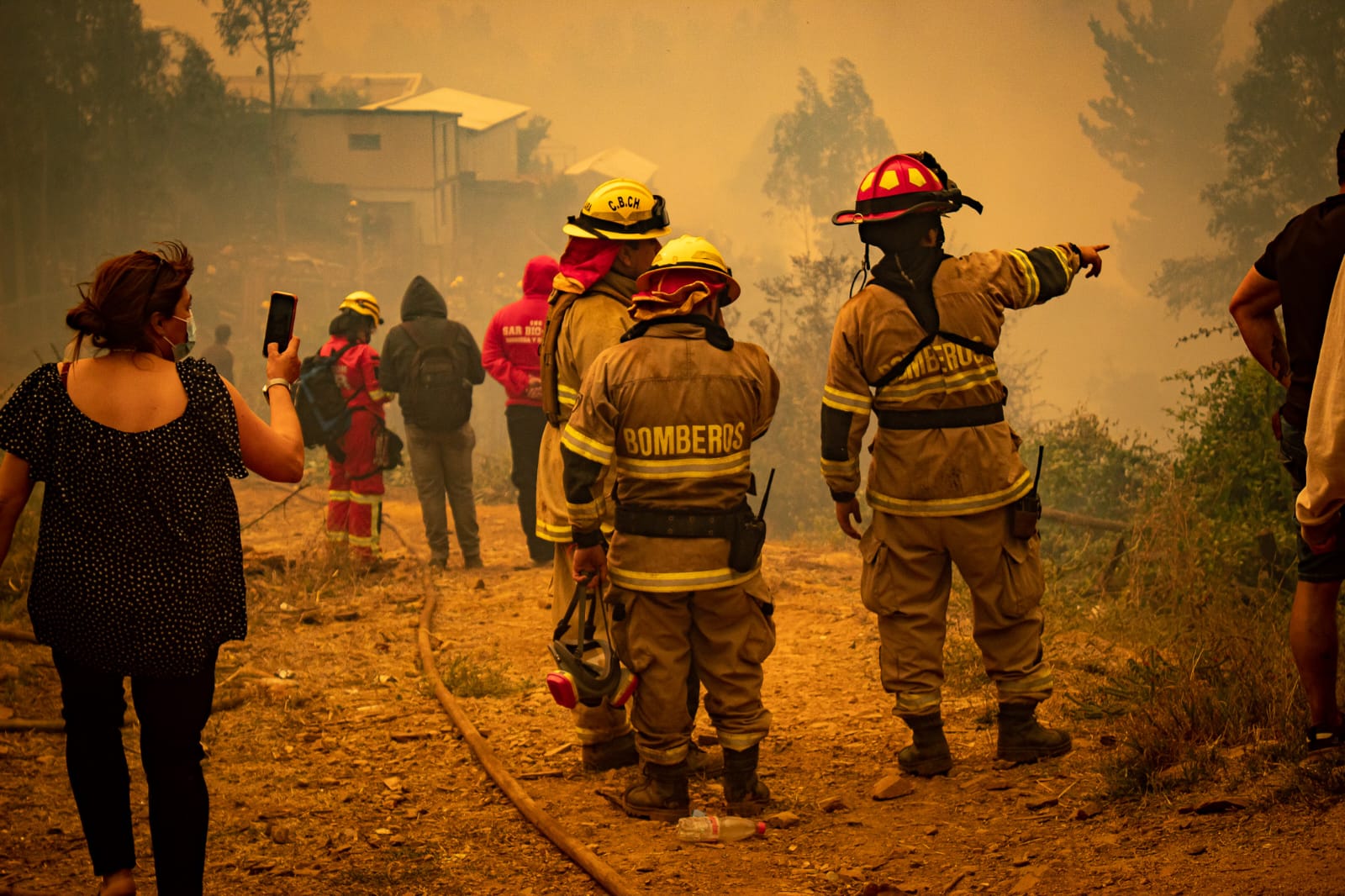 Incendio Cerro El Santo de Tomé, febrero 2023. Matías Del Río | Resumen.cl