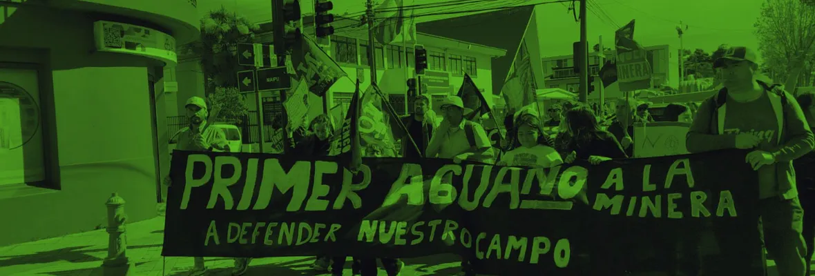 Penco marchó contra la minería de tierras raras